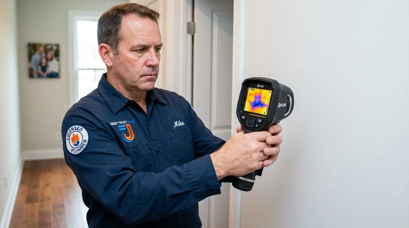 Thermal imaging leak detection by Johns Plumbing LLC in Winneconne